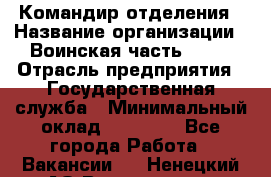 Командир отделения › Название организации ­ Воинская часть 6681 › Отрасль предприятия ­ Государственная служба › Минимальный оклад ­ 28 000 - Все города Работа » Вакансии   . Ненецкий АО,Волоковая д.